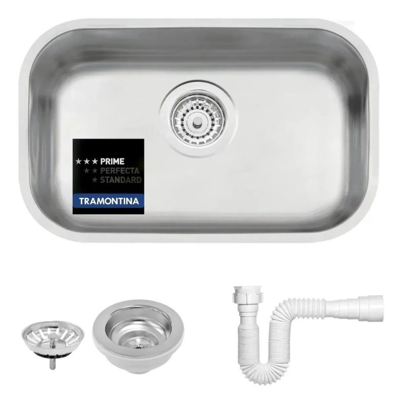 Cuba Tramontina Aço Inox Prime 47x30x17 Número N 1 Cozinha + Frete Grátis