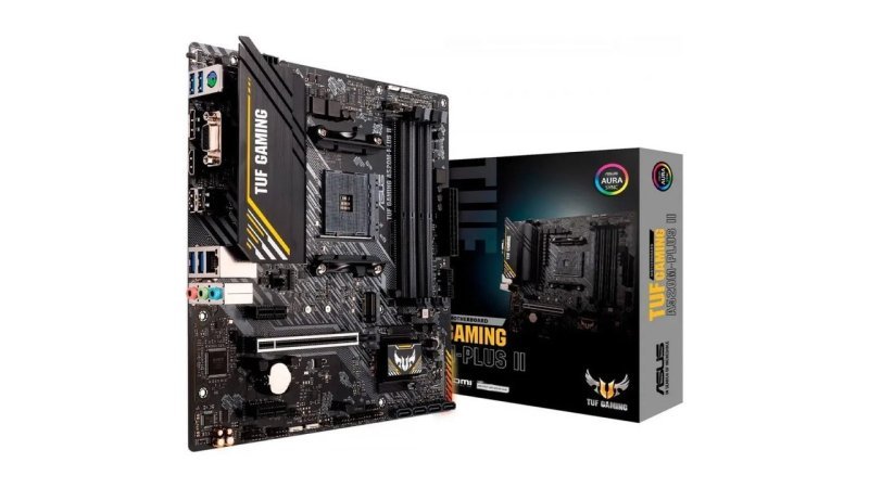 Placa Mae ASUS Tuf Gaming A520m-plus Ii DDR4 Preto