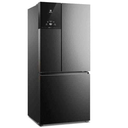 Geladeira Electrolux Multidoor Efficient Com Autosense e Inverter 590 l Black Inox Look (IM8B) 127V