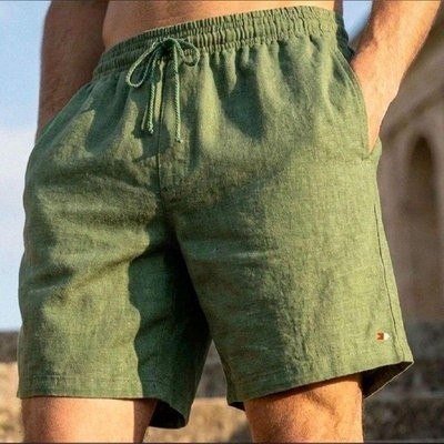 Shorts Linho Masculino Sandrini Casual Verão Confortável (P ao XG)