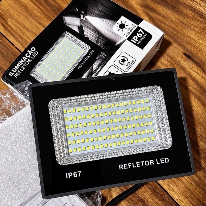 Kit com 2 Refletor Super Led 400w IP67 Holofote Bivolt Prova D'água