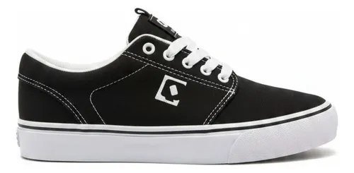 Tênis Qix Skate Combat 3 Vulcan Original Unissex Casual Nfe Preto/branco Liso 38 Br