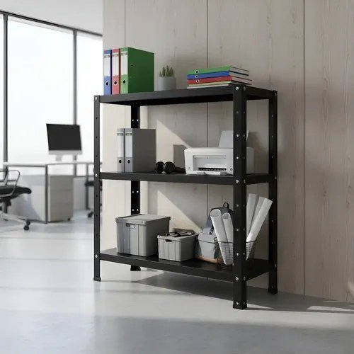 Estante Armario Prateleira De Aço Organizador Multiuso 68cm X 60cm X 28cm 3 Bandejas Resistente