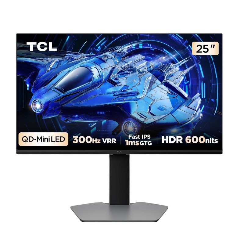 Monitor Gamer TCL 25" QLED Mini LED Full HD 300Hz