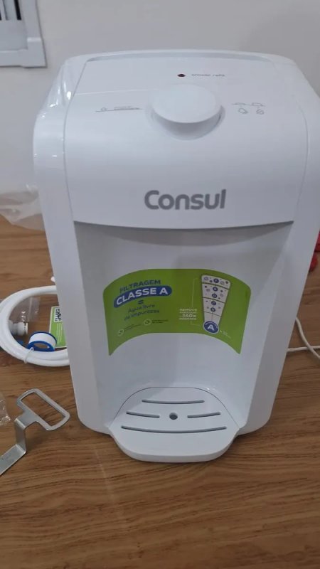 Purificador de Água Natural Compacto com Filtragem Classe A Consul