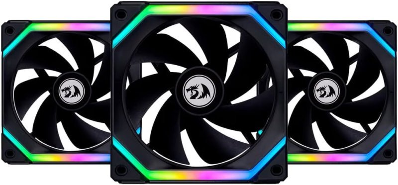 KIT GAMER UNI FAN RGB PRETO COM 3 FANS UF-SL120-3B SI