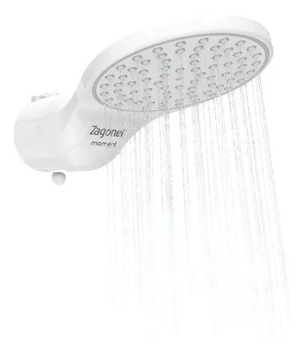 Ducha Moment 4 Temperaturas 6800w Branco Econômico De Parede