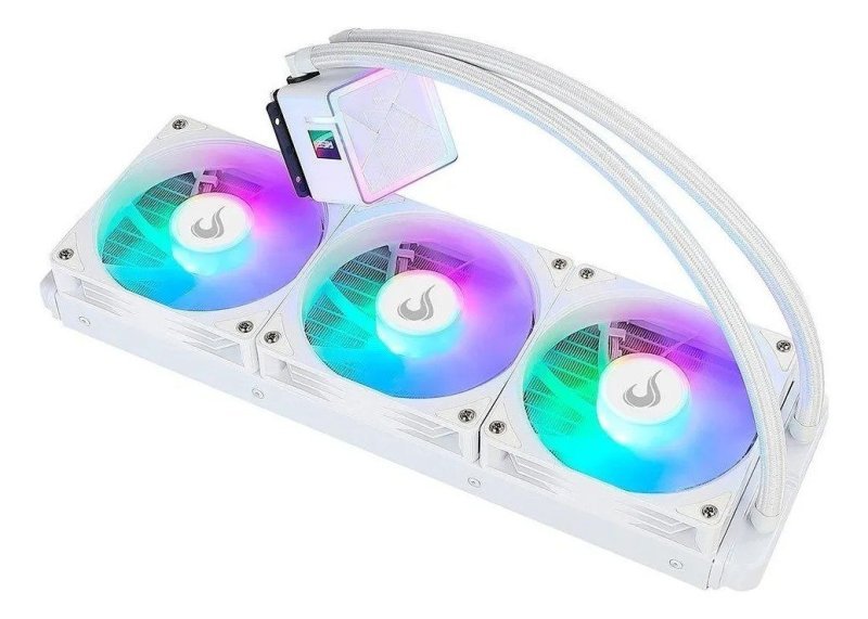 Water Cooler Gamer Rise Mode Frost Argb Rainbow 360mm Branco