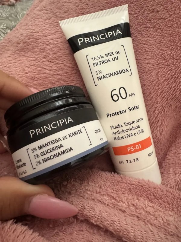 Principia Kit Hidratação e Proteção Facial CH-01 + PS-01 Todo Tipo de Pele Dia/Noite