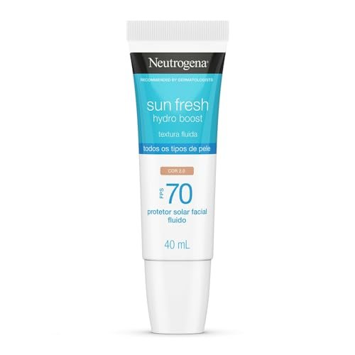 Protetor Solar Facial Neutrogena Sun Fresh Hydro Boost Cor 2.0 FPS 70 40mL