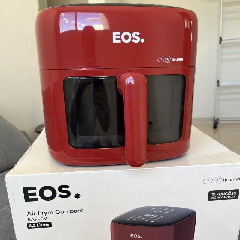 Fritadeira Sem Óleo Air Fryer Eos Chef Gourmet 6.2 Litros