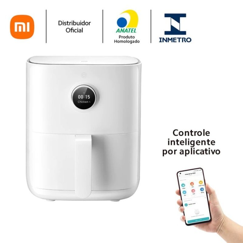 Air Fryer Inteligente 3,5 Litros 1500W 7 Funções Xiaomi
