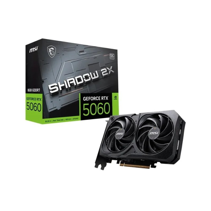 Placa de Vídeo MSI RTX 5060 8G SHADOW 2X OC Geforce NVIDIA