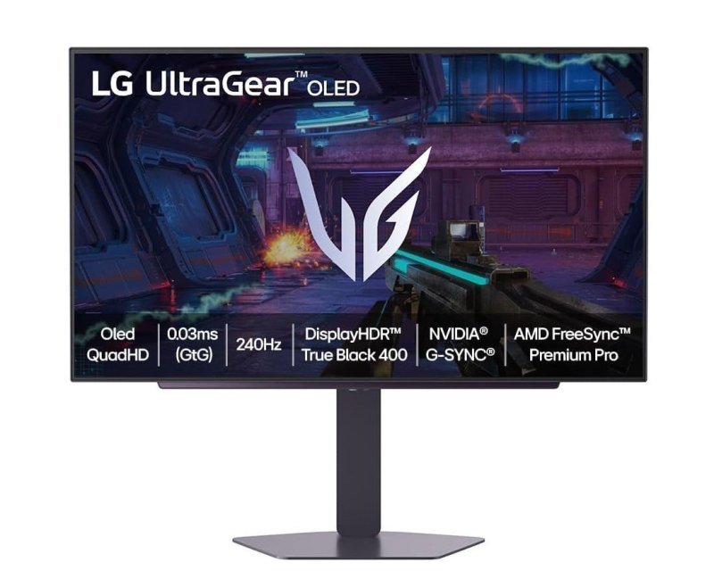 Monitor LG UltraGear OLED de 27" QHD, 240Hz, 0,03ms
