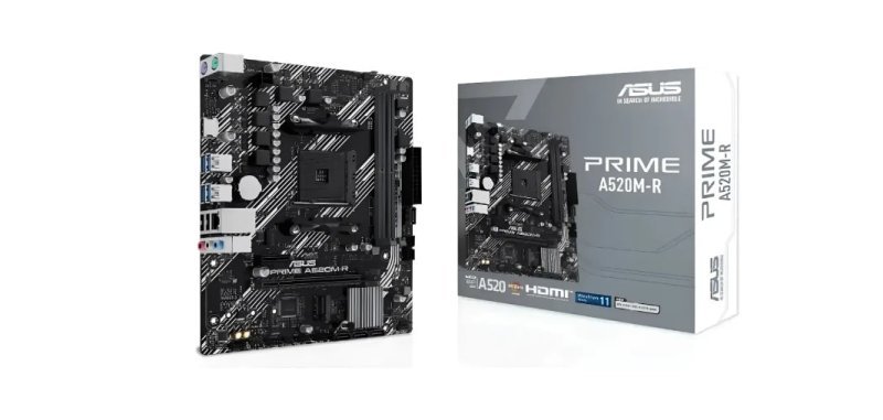 Placa Mãe Asus Prime A520m-R Am4 Ddr4