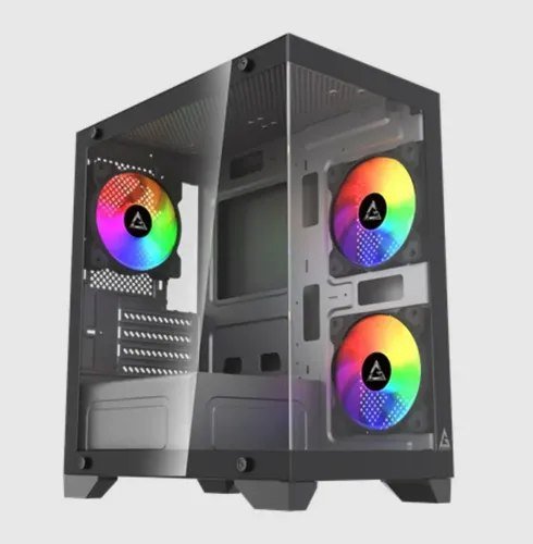 Gabinete Computador Gstorm Raider Aquario Preto M-atx Vidro Preto