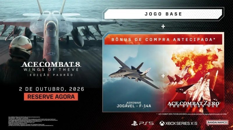 Jogo Ace Combat 8 Wings Of Theve Ps5 Midia Fisica + Frete Grátis
