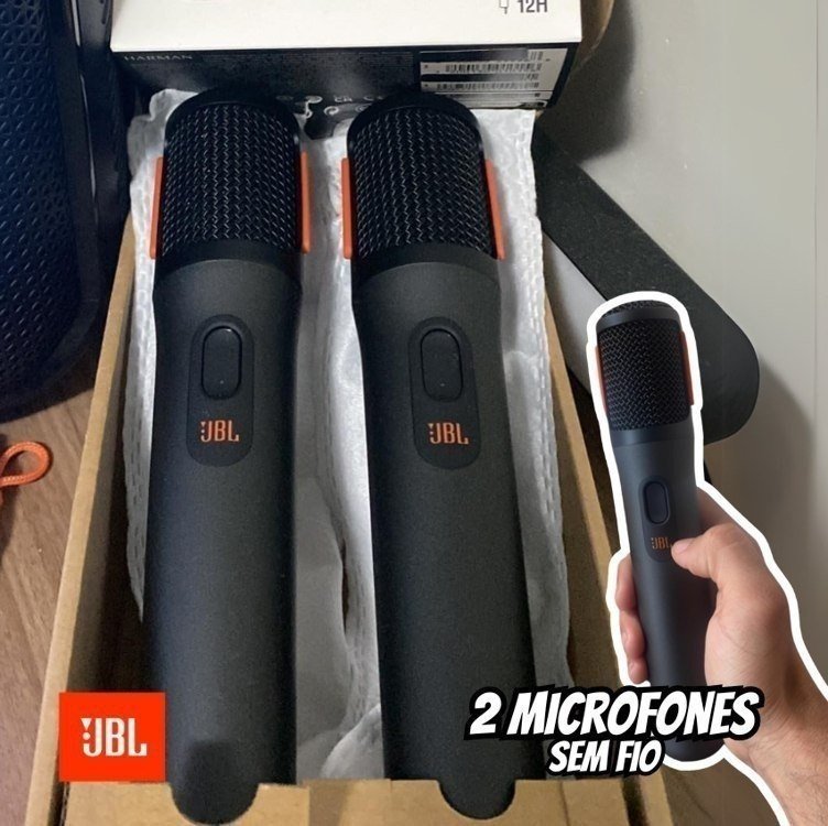 JBL Partybox Wireless Mic 2.4GHz Compatível com Partybox Preto