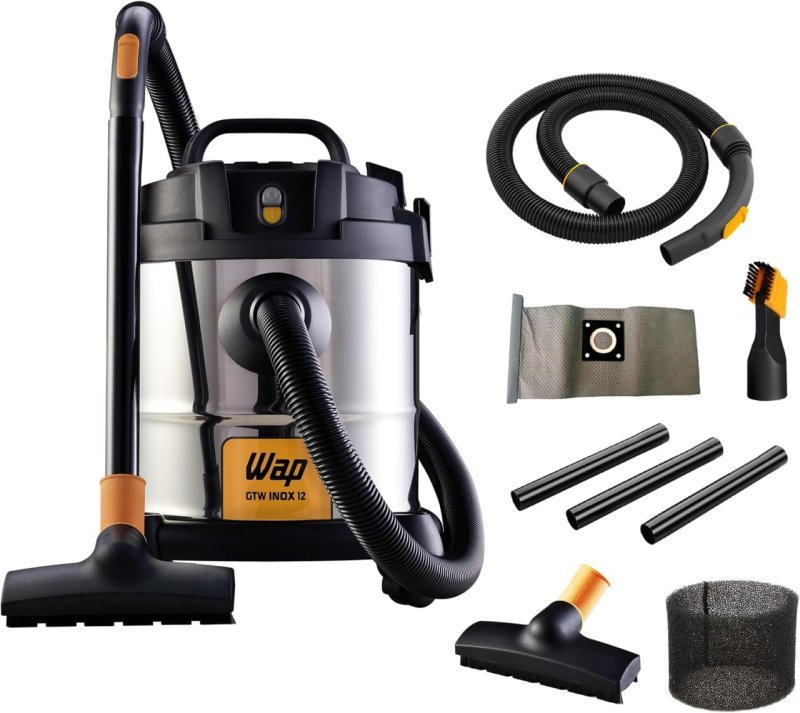 WAP GTW INOX 12 - 12 Litros - Filtro Lavável - Pó e Água