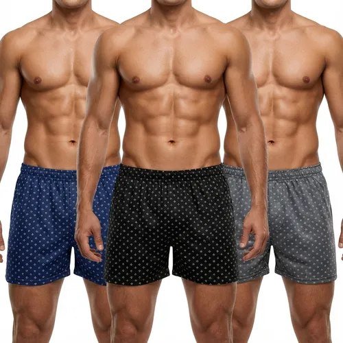 Kit 3 Samba Canção De Liganete Cueca Short Malha Fria Pijama