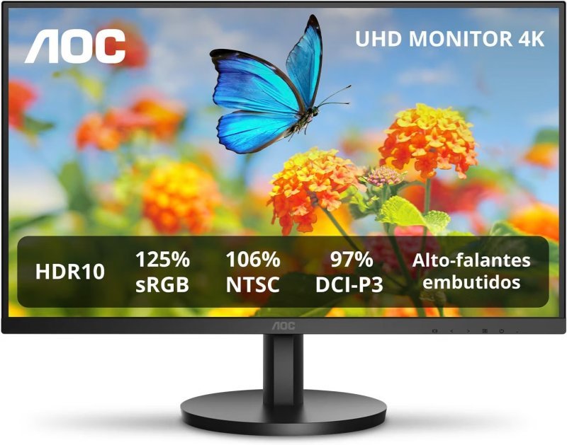 Monitor AOC 27" 4K HDR10 - U27B3A/57 com Frete Grátis