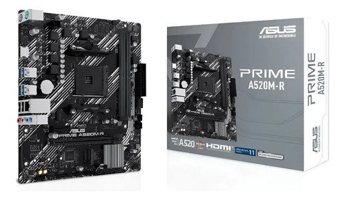 Placa-Mãe Asus Prime A520M-R AM4 DDR4 M.2