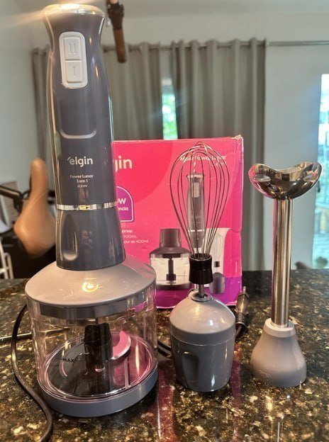 Mixer Power Inox 3 Em 1 600w Elgin Lunar 110v