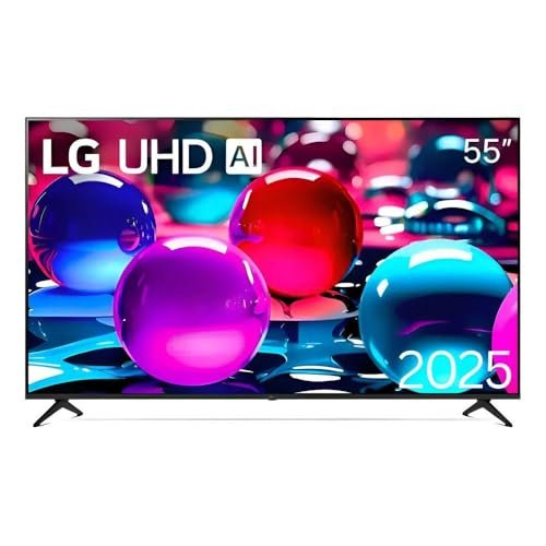 Smart TV LG UHD AI UA75 55 polegadas HDR10 Pro Processador α7 AI Ger 8 webOS 25
