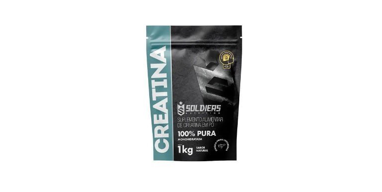 Creatina 1kg Suplemento Monohidratada em pó 100% Pura Soldiers Nutrition