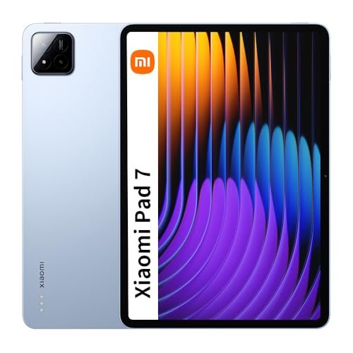 XIAOMI Pad 7, Tablet de 11,2 Polegadas, 8 + 256GB, Azul, Bateria 8850mAh, Carregamento Turbo de 45W, HyperAI (Carregador Incluso)