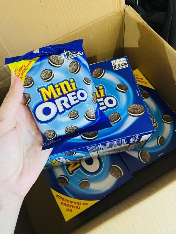 Oreo Biscoito Recheado Mini Original Display com 10 Unidades de 35g