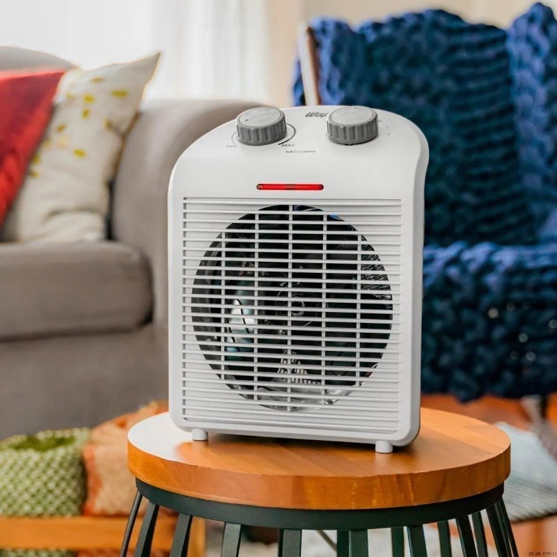 Aquecedor Elétrico Portátil 3 em 1 WAP Air Heat com Ventilador e Triplo Sistema de Segurança