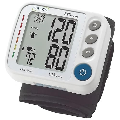 G-Tech Aparelho de Pressão Digital Automático de Pulso GP400, Cor Branca