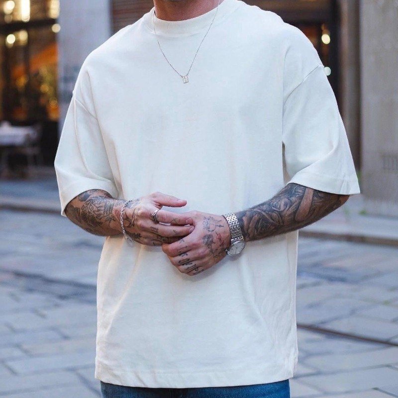Camiseta Oversized Masculina 100% Algodão