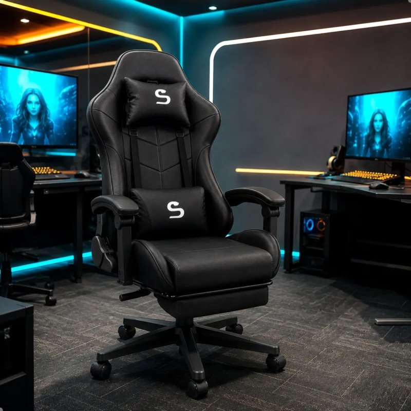 Cadeira Gamer Escritório Ergonômica Confortável Reclinável