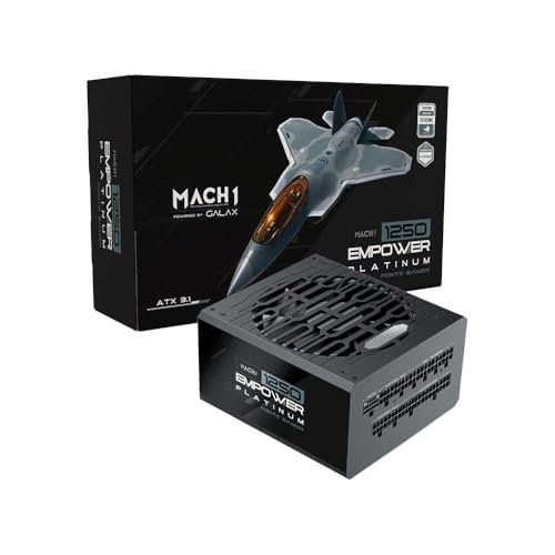 Fonte MACH1 EMPOWER, 1250W, 80 Plus Platinum, Modular, PFC Ativo, Preto - 1250EMPOWER