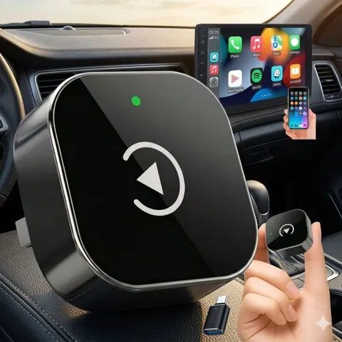 D Densen CarPlay e Android Auto Sem Fio 2 em 1