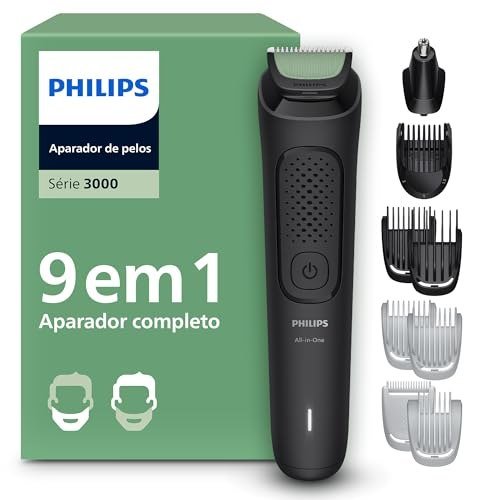 Philips Aparador e Barbeador Elétrico Série 3000 All-in-One 9 em 1