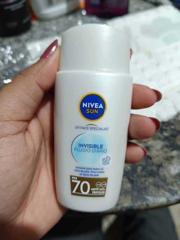 NIVEA SUN Protetor Solar Facial Fluido UV Face Specialist Invisible FPS 70 40ml