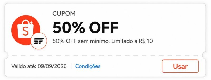 Meia Noite teremos Cupom de 50% OFF Exclusivo