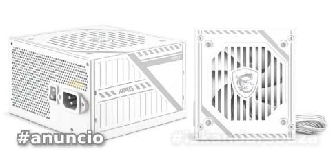 Fonte de Alimentação MSI MAG A650BNL White 650W 80 Plus Bronze PFC Ativo Branco