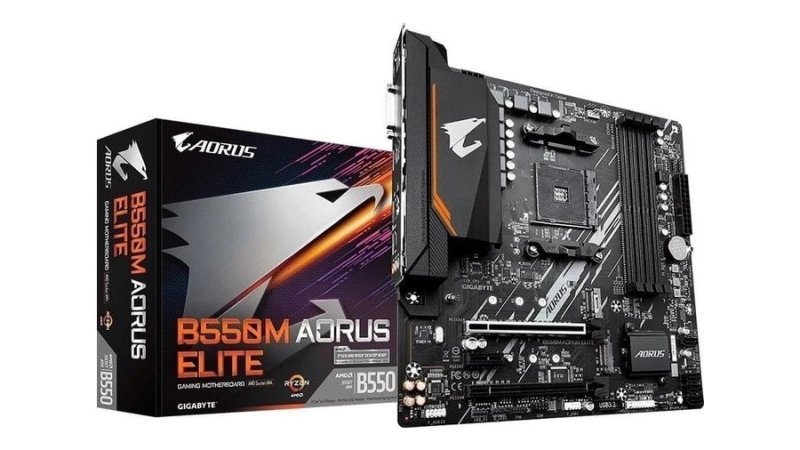 Placa Mãe Aorus Elite Amd Am4 Gigabyte B550m Ddr4 Gamer