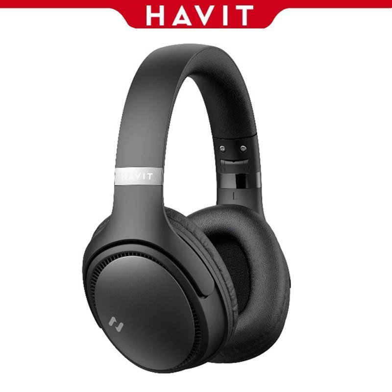 Fone De Ouvido Sem Fio HAVIT H630BT Headphone Gamer Bluetooth 5.3 Multiponto On-ear 3D 55h ENC