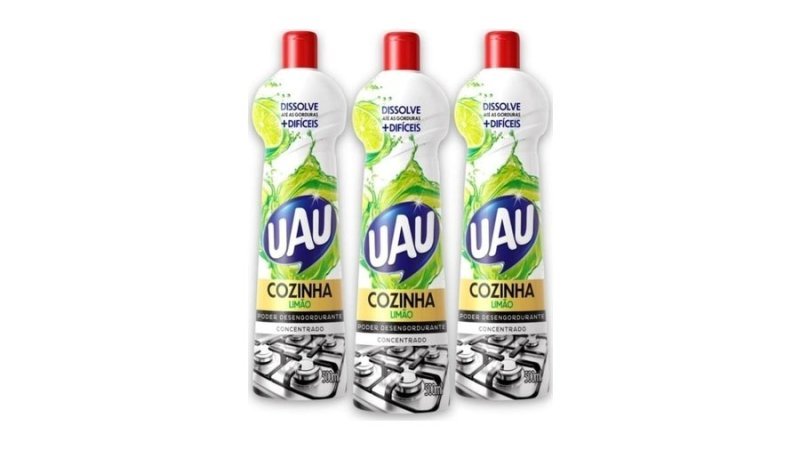Kit 3un Multiuso 500ml Cozinha Limão Tech Uau Superfícies e Utensílios
