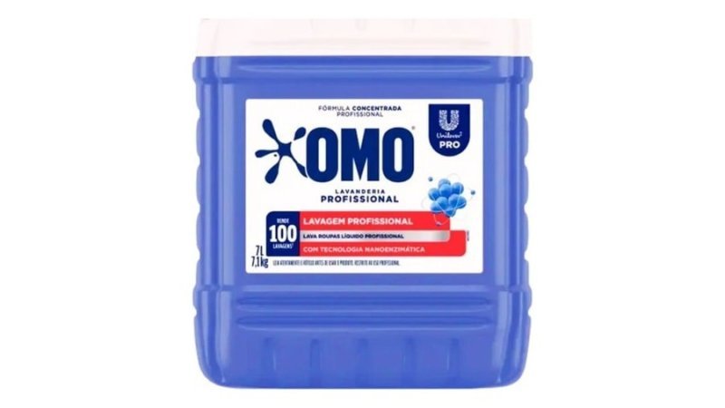 Lava Roupas Lavanderia Pro Líquido 7L Omo
