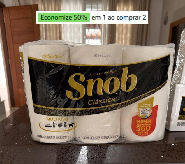 Snob Papel Toalha multiuso folha dupla 360 Toalhas