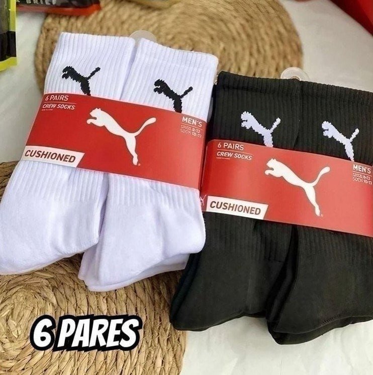 Kit 06 Pares de Meias Puma Cano Médio