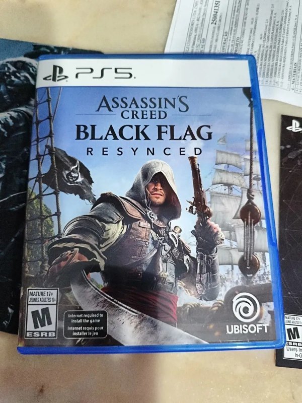 Assassins Creed Black Flag Resynced Ps5 Midia Fisica + Frete Grátis
