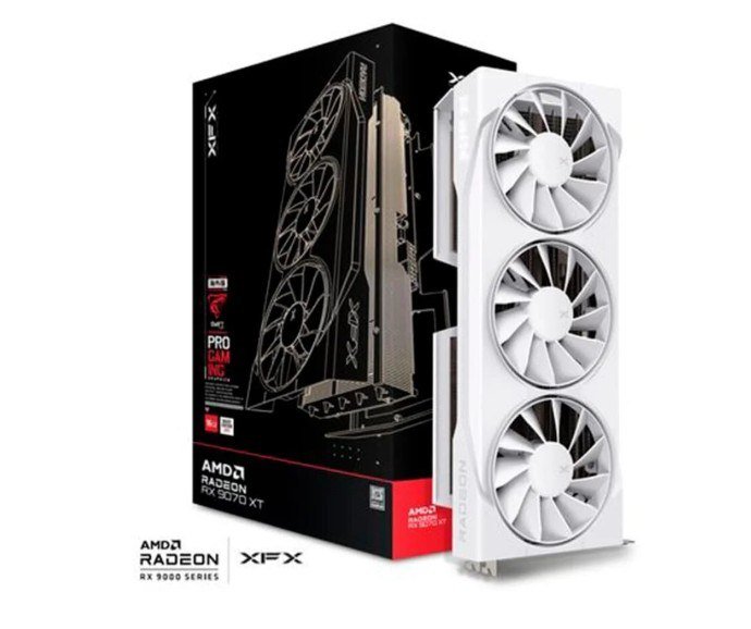Placa de Vídeo XFX Swift RX 9070 XT de 16GB