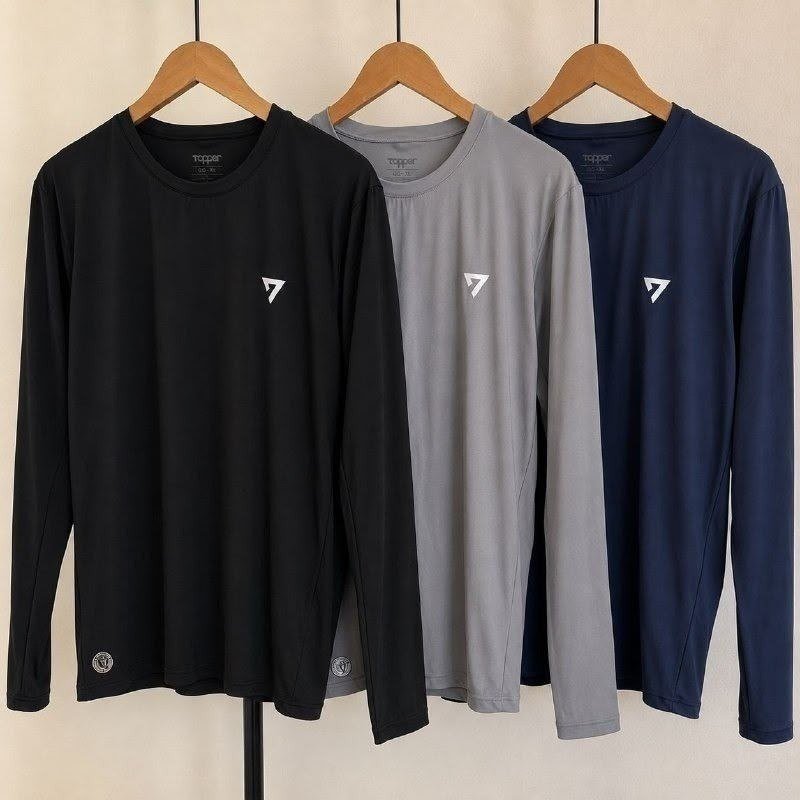 Kit 3 Camisetas Térmicas Masculina Segunda Pele Camisa UV50